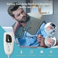 thumbnail image 5 of Heating Pad For Neck And Shoulders, 2lb Large Weighted Neck Heating Pad Electric For Neck Shoulder Pain Relief 16"x23" (blue), 5 of 5