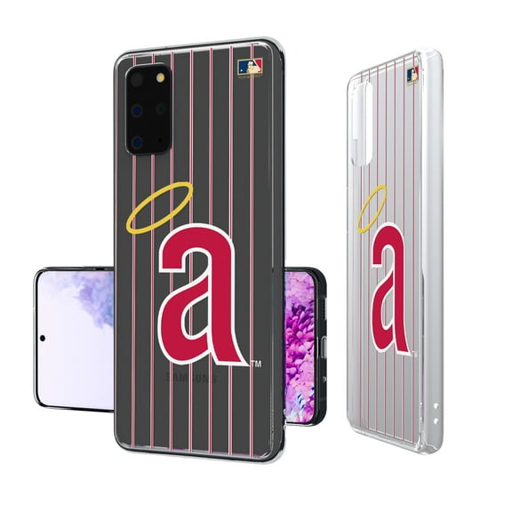 Los Angeles Angels 1971 Cooperstown Pinstripe Galaxy Clear Case