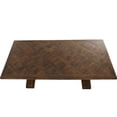 thumbnail image 6 of DecMode 84" x 30" Brown Mango Wood Dining Table with Parquet Inlay, 1-Piece, 6 of 15