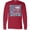 Red, variant on Inktastic 100 Days of School Stars in Blue Long Sleeve T-Shirt
