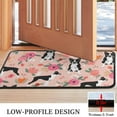 thumbnail image 3 of Boston Terrier Dog and Flower Florals Door Rugs,Washable Non Slip Door Mats Indoor,Decorative Door Mats,Entry Mat Indoor for Entrance,Bedroom,Kitchen,Bathroom,30"x17", 3 of 6