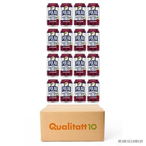 Polar Premium Seltzer Sparkling Water Black Cherry 12 Fl Oz 16 Pack By