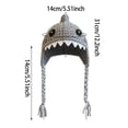 thumbnail image 3 of Yarn Funny Braid Hat for Cats Dogs Soft Breathable Adjustable Easy Wear for Party Photo Shoot Pet Costume Whimsical Accessory, 3 of 6