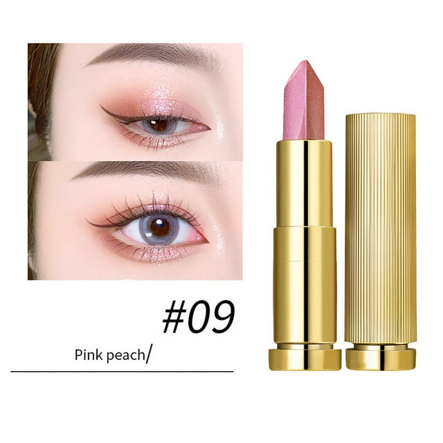 Sombra de ojos en barra bicolor. Resistente al agua y de larga duración. Ideal para principiantes y personas con poca visión.