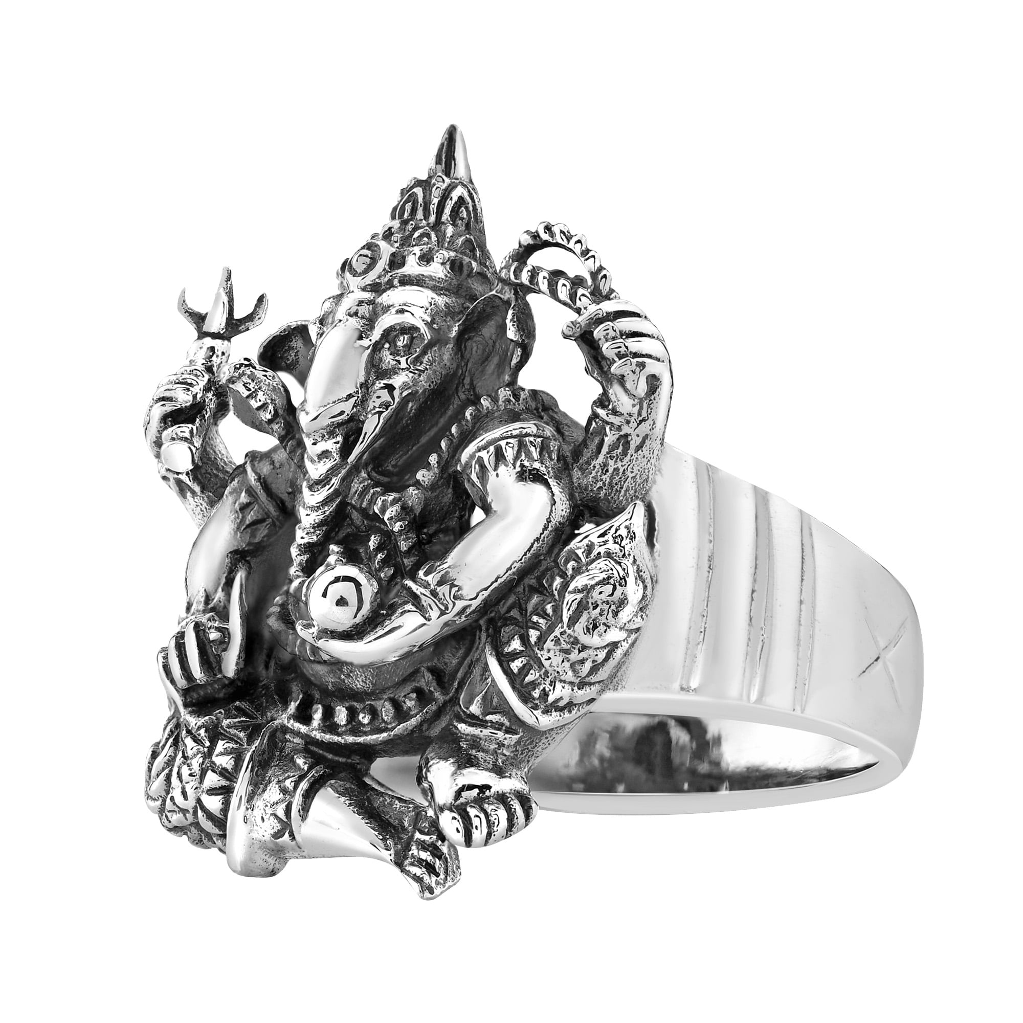 14K Lord Ganesha Gold Ring For You | PC Chandra