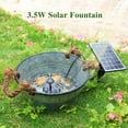 AISITIN 3.5W Solar Fountain, Solar Fountain Pump with 2024 New Glass