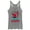 Gray Heather, variant on Women's The Incredibles Valentine Together We're Incredible  Racerback Tank Top Gray Heather Medium