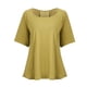 thumbnail image 4 of Camiseta de verano de manga corta holgada de talla grande para correr, yoga, cuello redondo, de secado rápido, transpirable y fina, 4 of 6