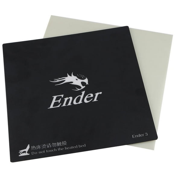 yingyy 3D Removable Platform Hot Heated Bed Build Surface Sticker +Fiber Glass Plate For Ender-3 235*235