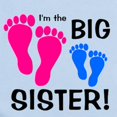 thumbnail image 2 of CafePress - Big Sister Baby Footprints Infant Bodysuit - Baby Light Bodysuit, Size Newborn - 24 Months, 2 of 4