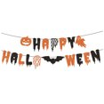 thumbnail image 1 of Cartel De Halloween Emocionante Calabaza Horrible Bruja Gnomo Calavera Murciélago Decoración Colgante Festiva Streamer Para Fiesta En Casa De Halloween Cateissary HA026980-03, 1 of 7