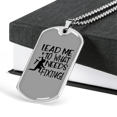 thumbnail image 3 of To What Needs Fixing Woodworker Dog Tag Stainless Steel or 18k Gold W 24", 3 of 8