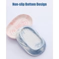 thumbnail image 6 of Fancy Ceramic Soap Dish, Decorative Soap Holder with Unique Marble Textures, Multi-Purpose Soap Bar Holder for Bathroom & Kitchen, Non-Slip & Waterproof (Green Texture), 6 of 8