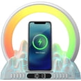thumbnail image 7 of Smart Led Table Lamp, Atmosphere Lamp with Wireless Charging Bluetooth Speaker White Noise Sleep Sound, Gradual Lamps with Clock for Bedroom Home Decor,Night Light for Ambient Lighting, Christmas Gift, 7 of 7