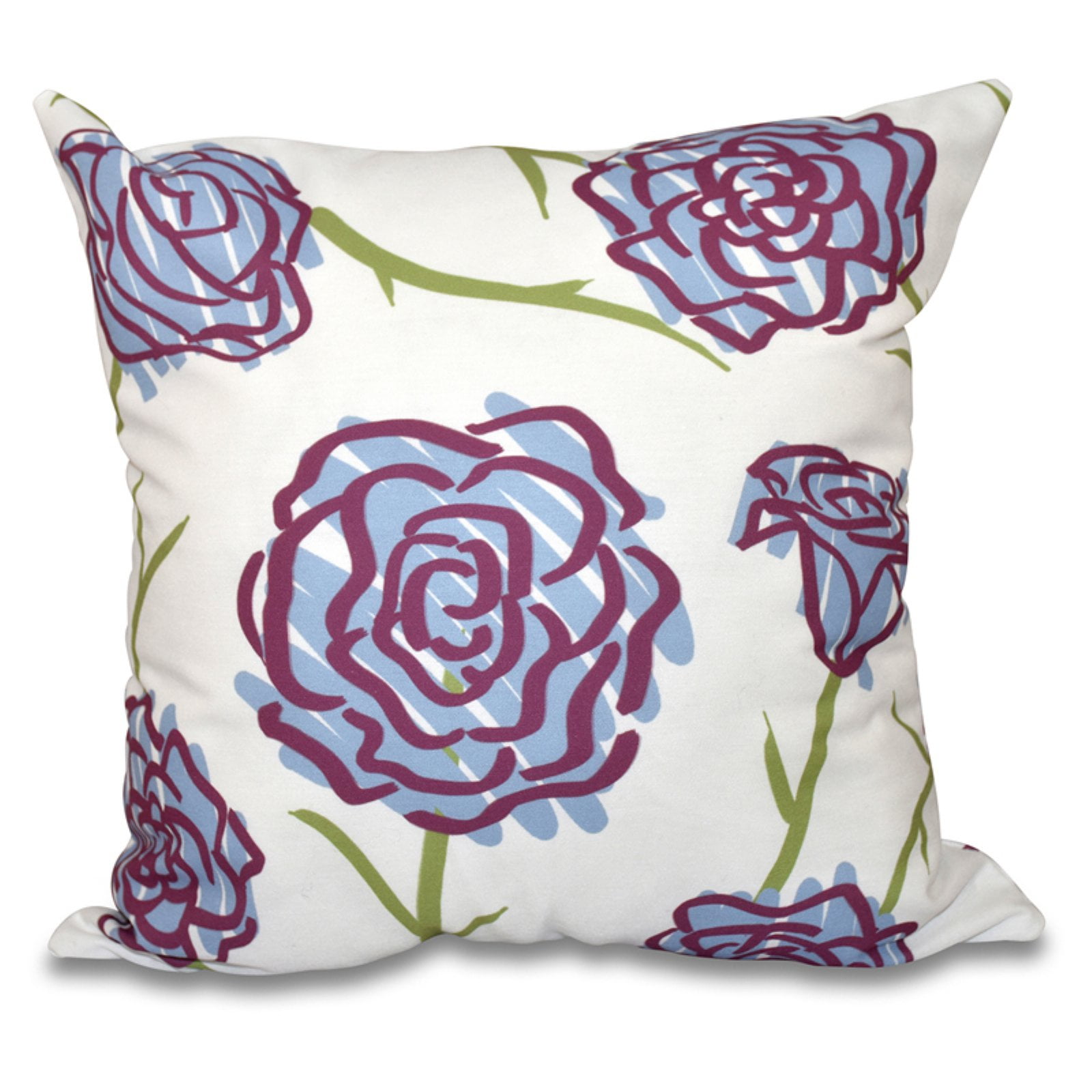 Simply Daisy 16" x 16" Spring Floral 1 Floral Print Pillow, Yellow