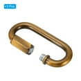thumbnail image 3 of Uxcell 6mm Steel Chain Quick Links Screw Locking Chain Connector Ring Hook Clips 132 Lbs Gold Bronze 3 Pack, 3 of 6