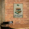thumbnail image 5 of Retro Metal Tin Sign Librarian I Like Big Books Poster, Librarian Wall Art, Perfect Home Decor Art Print for Book Lover Tin Sign Bedroom Classroom Library Wall Decor 8x12 Inch, 5 of 10