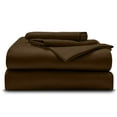 thumbnail image 2 of Wyoming King - 84" x 84" Size Microfiber Bed Sheets Luxury 1800 Thread Count Brushed Microfiber Sheet Set Super Soft & Silky Feel 18 Inch Deep Pocket - Wyoming King, Chocolate, 2 of 6