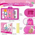 thumbnail image 6 of Musical Toys Baby Piano Mat 1 Year Old Girls Toys, Keyboard & Drum Musical Mat, Gifts for 1 2 3 Years Old Girls, Music Sensory Play Mat Toys for Girls Ages 1 2 3 4, 6 of 8