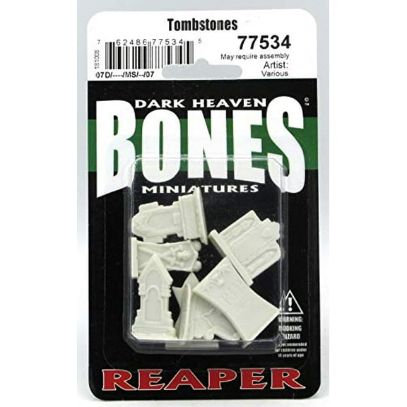 Reaper Dark Heaven Bones Minis - Tombstones Miniatures