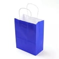thumbnail image 2 of GKNET 10X Rectangle Kraft Paper Pouches Gift Shopping Bags with Handle Recyclable-Blue-33x26x12cm, 2 of 6