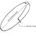 thumbnail image 2 of 60 Pcs Expandable Bangle Bracelets Adjustable Wire Bracelets, Stainless Steel Blank Bangles for DIY Jewellery Making, 2 of 6