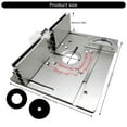 thumbnail image 3 of Aluminium Router Table Insert Plate Woodworking Trimmer Electric Milling Plate With Miter Gauge for Benches, 3 of 8