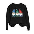 thumbnail image 5 of Xdegoge Christmas Sweatshirts for Women Plus Size Crew Neck Long Sleeve Tops Xmas Tree Graphic Shirts Oversized Crew Neck Sweatshirts Women Oversized Sweaters for Women, Black S, 5 of 6