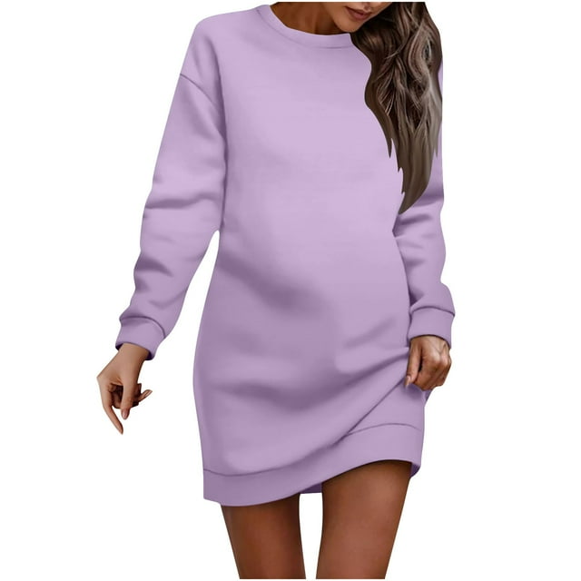 Gspmoly Robe pour Femmes, Robe à Enfiler Imprimée à Col Rond et Manches Courtes pour Femmes, Robes de Cocktail jusqu'à 60 % de Rabais