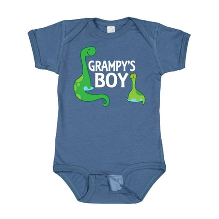 

Inktastic Grampy s Boy Grandson Dinosaur Gift Baby Boy Bodysuit
