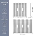 thumbnail image 3 of Dailycode Light Switch Plate Covers 3 Gang Wall Plate Plastics Outlet Covers for Kitchen Home Office Decor Silver Gray and White Stripes, 3 of 8