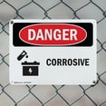 thumbnail image 5 of (2 Pack) Corrosive OSHA Danger Sign 10 Inch X 7 Inch Indoor / Outdoor Rust-Free Aluminum Metal Signs for Workplace, Workshop, and Construction Site, Made in the USA, 5 of 8