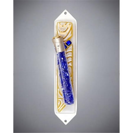 Judaica Kingdom SB-MEZ-JZXAW Vortex Amber Mezuzah