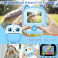 thumbnail image 4 of Syenll Kids Camera Toys, Instant Print Camera for Toddlers, 2.4 inch Digital Camera with Print Papers for Girls Boys Age 3-12, Blue, 4 of 9