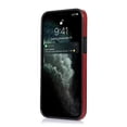 thumbnail image 3 of Allytech Wallet Case for iPhone 12/12 Pro 6.1 inch,Luxury Business Soft PU Leather Credit Card Holder Wristband Shockproof Protective Cover.For iPhone 12 Pro / 12 6.1",Red, 3 of 9