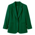 thumbnail image 4 of Women's Open Front Blazer Jacket Long Sleeve Lapel Casual Sophisticated Lightweight Office Jacket Loose Fit for Work and Leisure Green,XXL, 4 of 4