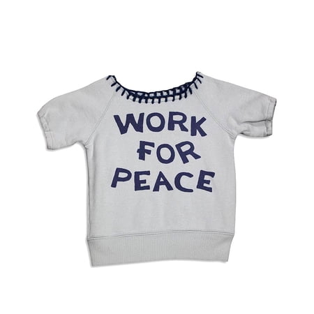 Dinky Souvenir - Little Girls Short Sleeve Sweatshirt 31168-4 (Light Blue)