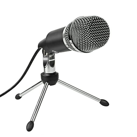 Fifine Plug &Play USB Condenser Microphone for Skype, Recordings for YouTube, Google Voice Search, Games,Home