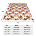 thumbnail image 3 of Balery Santa Claus bells Manta de Felpa Suave y Acogedora – Cobija de Franela Aterciopelada para Cama, Lavable y Cálida para Sofá, Mascotas, Transpirable-50"x40", 3 of 7