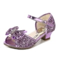thumbnail image 1 of Girls High Heel Children's Princess Sandals Bowknot Children's Crystal Heel, 1 of 1