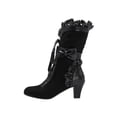 thumbnail image 2 of Botas de montar Retro Wmkox8yii Moda invierno Bowknot Tacones altos Mujer, 2 of 9