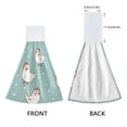 thumbnail image 4 of Chicken Pattern Hand Towels 2 Pack Quick Dry Velvet Soft with Velcro Kitchen Bath 14x18in, 4 of 7