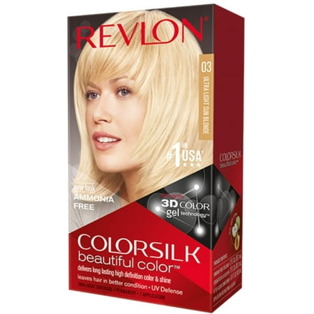 Revlon ColorSilk Hair Color, 03 Ultra Light Sun Blonde 1