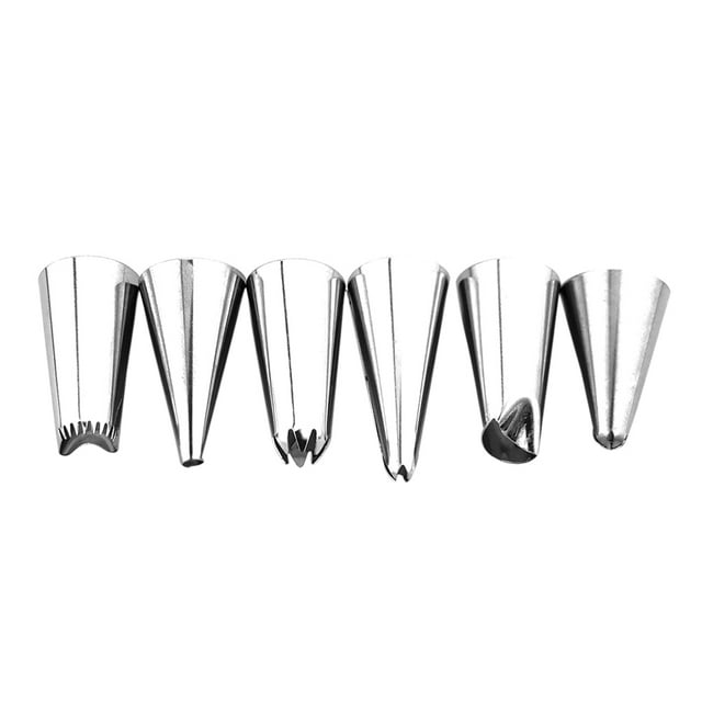 Naiovety 8 unids/set bolsa de confitería con boquillas punta de tubería de glaseado herramienta de decoración de pasteles de acero inoxidable boquilla Herramientas y accesorios para hornear Verde Naiovety HA003100-03