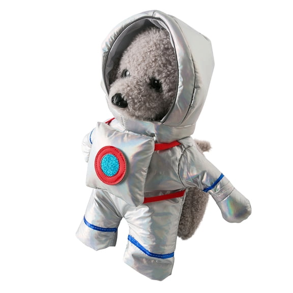 Holiday Christmas Pet Cosplay Dog Clothes, Halloween Astronaut Cosplay Dog Clothes for Small Dogs Winter French Bulldog Jacket Standing Cartoon Dog Halloween Costume Chihuahua Pet Clothes