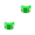 thumbnail image 2 of Toystoory Luz de bicicleta Linterna a prueba de agua Alto brillo Resistente al desgaste Lámpara de luz de flash de 2 LED para manillar Asientos Cascos Verde 2piezas Toystoory CBP007383, 2 of 6