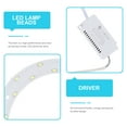 thumbnail image 2 of 15W 220V-240V SMD 5730 30-LED Panel LED circular magnético Lámpara de barra Luz de techo LED (luz blanca pura), 2 of 6