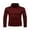 Wine Red, variant on Men Thermal High Collar Turtleneck Slim Fit Pullover Long Sleeve Ribbed Knit Sweater Stretch Basic Shirts Tops
