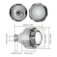 thumbnail image 5 of 2pcs/lot 2.5 Inch Bi-xenon Hid Projector Lens Shrouds Car High/low Beam For Car Headlight Halogen Or Xenon Bulb, 5 of 5