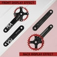 thumbnail image 2 of BUCKLOS Mountain Bike Square Taper Crankset, 170mm Crankset with 104 BCD Mountain Bike Narrow Wide Tooth Chainring 32/34/36/38/40/42T, Single Speed Round/Oval Chainring, fit Shimano, SRAM, FSA, 2 of 7